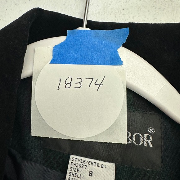 Sag Harbor Women Old Money Tartan Blazer Sz 8 Wool Blend Preppy Heritage Classic - Picture 8 of 8